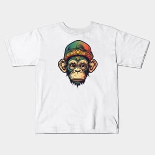 Rasta chimp Kids T-Shirt